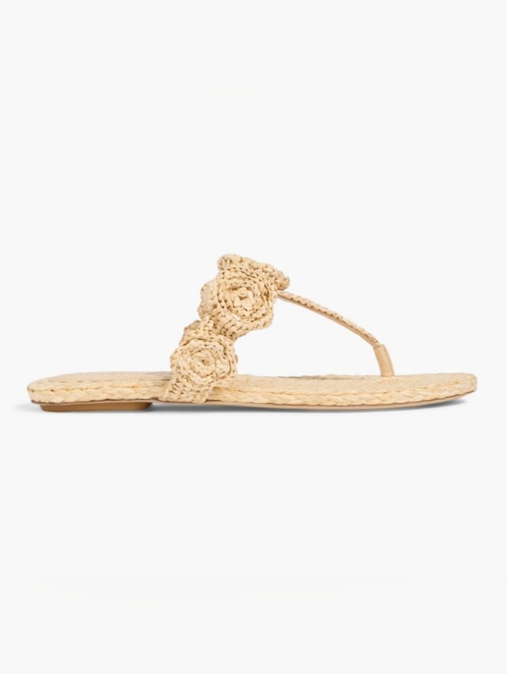 STUART WEITZMAN Magnolia Raffia Sandals  Size 10.5